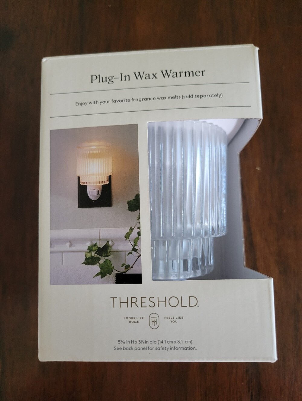 🕯Ribbed Glass Wax Warmer Plug In
